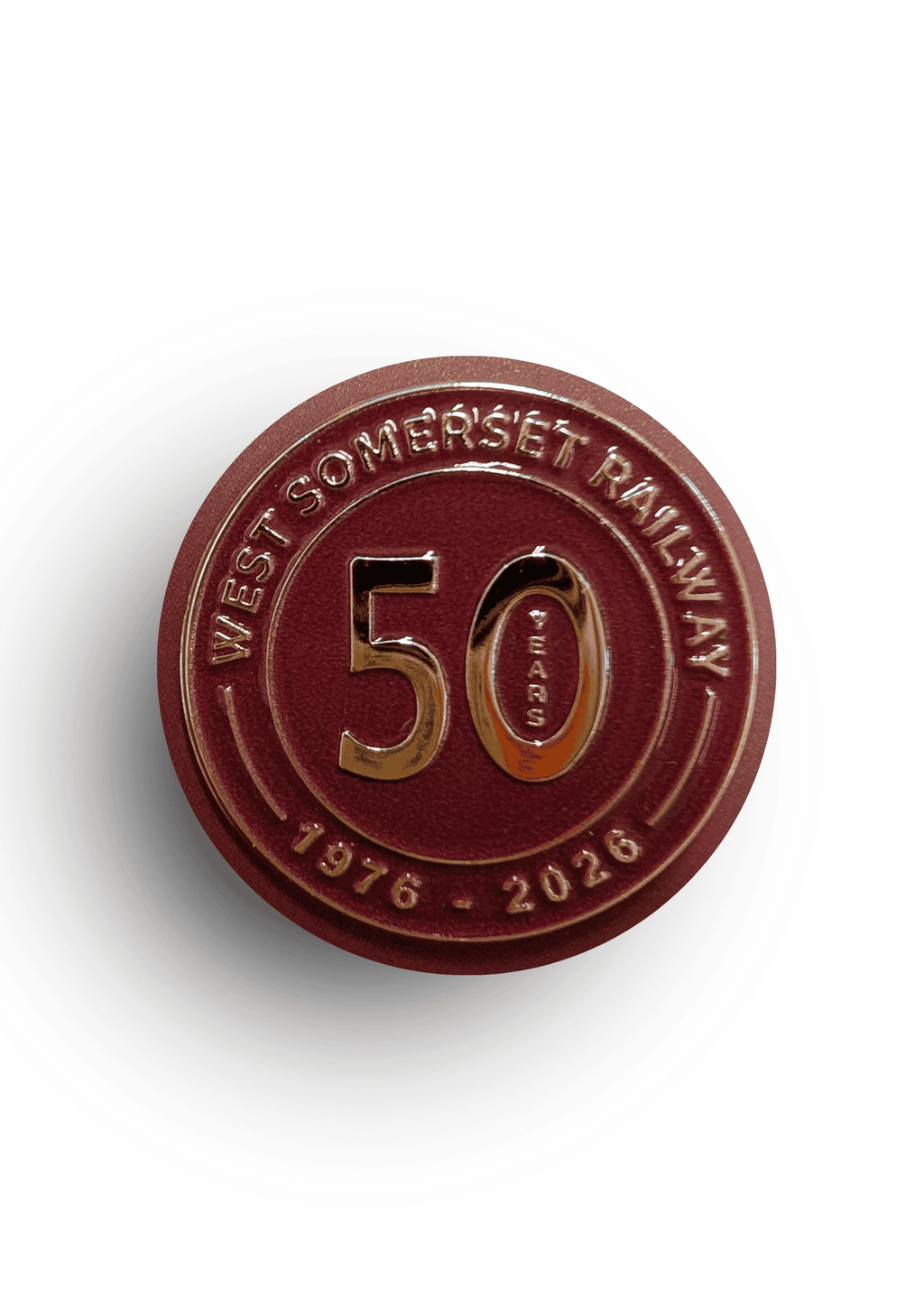 50TH ANNIVERSARY PIN BADGE