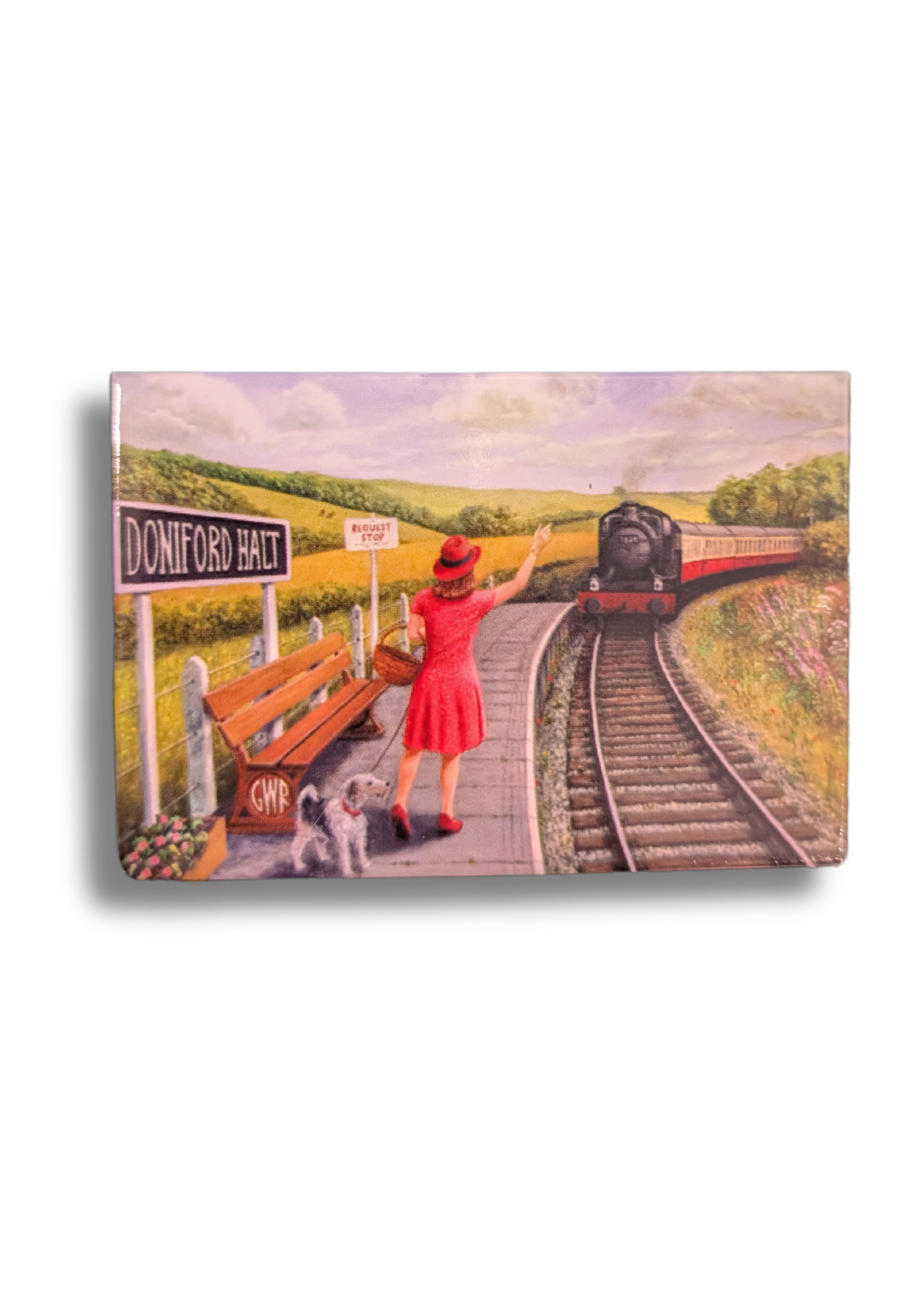 Doniford Halt request Stop Fridge Magnet