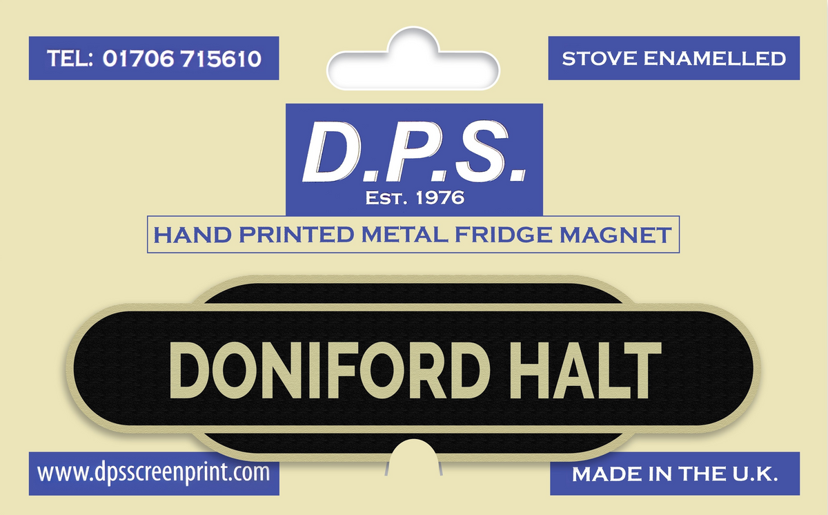 Doniford Halt Totem Fridge Magnet