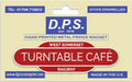 Turntable Cafe Fridge Magnet